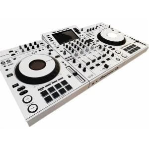 PVC 자체 접착 필름 Pioneer 호환 XDJXZ 컨트롤러 통합 디스크 플레이어 완전 밀폐형  화이트 실버 스티커