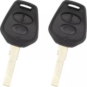 포르쉐 카이엔 911 996 박스터 S 986을 위한 X AUTOHAUX 2pcs 3 버튼 절단 해제 삽입 키 포브 키리스