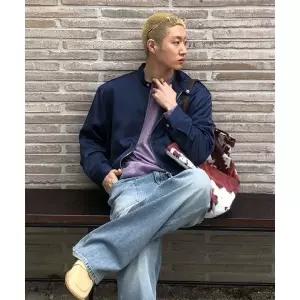DRAW FIT 앰비언트 미니멀 블루종 자켓 [NAVY]