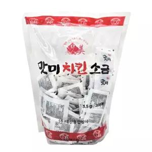 배달포장 일회용 치킨소금 3.5gx200개입 삼계탕 치킨 순대용 3.5g 200개