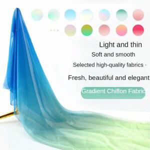 드레스에 대한 미터로 그라디언트 얇은 DIY HANFU 부드러운 30D 쉬폰 바느질 원단