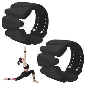 MXIIXM 손목 웨이트 세트 발목 2파운드 2개 9KG 요가 조절 8KG 착용 손목 팔찌 댄스 가능한 웨이트 실리콘 여성 필라테스 남성용
