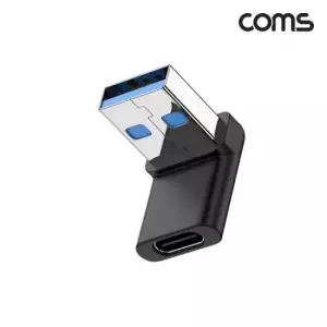 5핀케이블 C to A OTG 90도 꺾임젠더 C타입 A타입 10Gbps