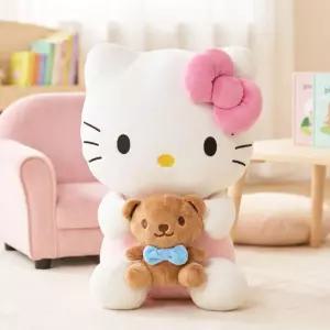 산리오 헬로키티 유아 여자 어린이 애착 프렌즈 봉제인형 25cm 진짜같은 예쁜 이쁜