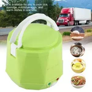 24V 전기 밥솥 1.6 L 휴대용 다기능 요리 냄비 트럭용 음식 찜기 140W