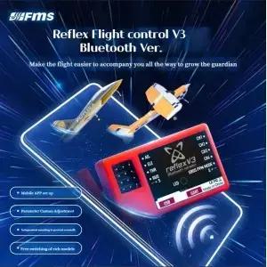 FMS Reflex V3 RC 비행기 Warbird 용 비행 제어 자이로 안정기 64mm EDF 프로펠러 고정 날개