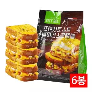 삼립 시티델리 프렌치 토스트 베이컨스크램블 495g (165gX3입) X 6봉