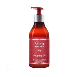 ROYAL MOROCCAN SCULPTING 헤어 스무딩 건조 제품 아르간 모발용 빠른 스타일링 컬리 GEL 300ML 오일 모로코