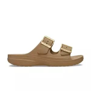 크록스 CROCS 새터데이 메탈릭 버클 샌들 우먼 213316-2EY