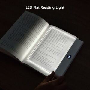 LED시계 LED 북라이트 야간등 2 IN 1, 3가지 독서등 USB 타이머 충전식 색온도 무단계 조광,
