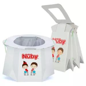 라이너가 달린 누비 일회용 여행용 변기 접이식 및 휴대용 캠프 자동차 탑승에 필수적인 1팩