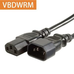 C13 - C14 전원 연장 케이블 IEC 60320 플러그 3구 PC 컴퓨터 모니터 PDU LG호환 TV용 AC