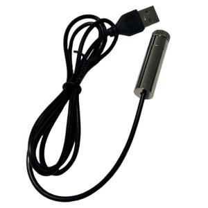 1개 520NM 20mW 녹색광 12mm 레이저 헤드 USB 커넥터 모듈 5V 직선 교차선 점 모양