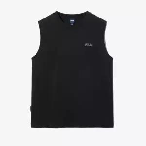 [휠라]휠라 베이직 민소매 티셔츠 FS2RSH2101M BLK 반팔티 매장판