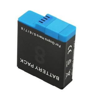 GoPro Hero 8 7 6 5용 1680mAh 리튬 이온 배터리 팩, 충전식 모션 카메라 보관