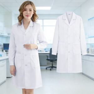 흰색 가운 긴/숏  의사 간호사 유니폼 실험실 격리  병원 진료 작업복