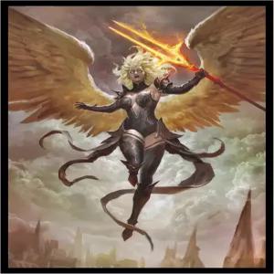 RealmGuard 100ct 매트 TCGMTG 카드 아트 슬리브 Angel