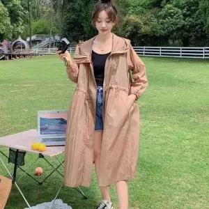 여성 여름 바람막이조끼 얇은 베스트 초경량 바스락 아노락 레이어드 엄마옷