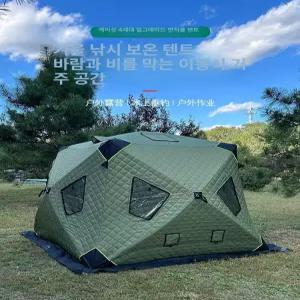 텐트 원터치 큐브 빙어 겨울 캠핑 돔 누빔 낚시 방한