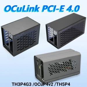OCuLink 외부 그래픽 카드 GPU 도크 PCI-E 4.0 TH3P4G3 OCuP4v2 메탈 프레임 케이스 선더볼트-3 4 USB4 SFX