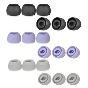 Galaxy Buds Pro용 실리콘 이어버드 팁 삼성 호환 R190 헤드폰 플러그 6쌍 LMS용 교체용 이어 젤 캡