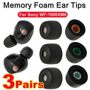 소니호환 WF-1000XM6 XM6 이어폰용 메모리폼 이어플러그 노이즈 캔슬링 이어팁 미끄럼 방지 교체용 이어버