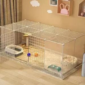 반려동물 울타리 12P+8P 반려동물 펜스 고양이 확장형 반려견 실내