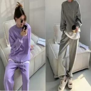 [텐바이텐]맨투맨 여자 기모 데일리룩 조거팬츠 세트 트레이닝복