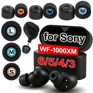 [호환품]1-6쌍 메모리 폼 이어팁 헤드폰 귀마개 S/M/L 소니호환 WF-1000XM6 소프트 스폰지 이어버드