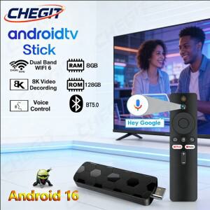 R3+ 안드로이드 16 8K TV 스틱 스마트 호환 IPTV 동글 8GB 램 롬 듀얼 WIFI6 5.0GHz BT5.0 넷플릭스 유튜브