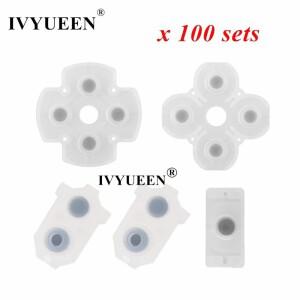 [호환품]IVYUEEN PlayStation 4 PS4 Pro 슬림 컨트롤러 용 100 세트 Dualshock 실리콘 전도성 고무 접착 버