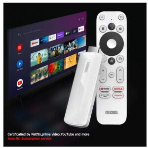 MECOOL KD5 안드로이드 11 TV 스틱 (돌비 오디오 지원 1GB+8GB 구글 인증 스 미디어 리시버 홈 플레이어)
