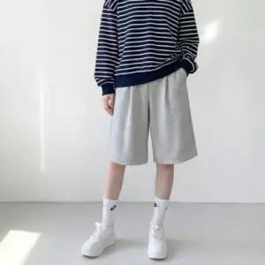 [텐바이텐][홍은]여성 와이드 트레이닝 밴딩 5부 버뮤다 팬츠 핀턱 바지