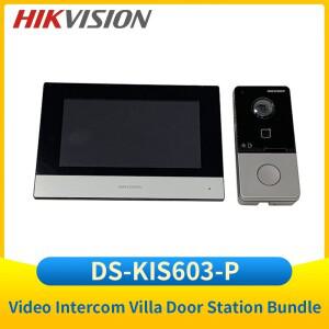 하이크비전 비디오 인터콤 7인치 모니터 DS-KH6320-WTE1 DS-KV6113-WPE1(C) WIFI 도어폰 잠금 해제 DS-KIS6