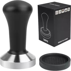 Ezebesta 51mm 커피 핸드 탬퍼 304 스테인리스 스틸 베이스 전문가용 에스프레소 프레스 포타필터 머신