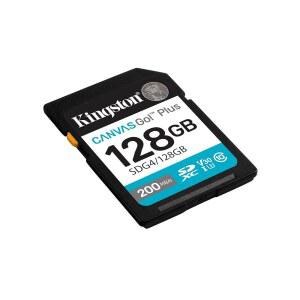 킹스턴 캔버스 고 플러스 128GB SD 카드 | 최대 200MB /s | 클래스 10, UHS-I, U3, V30 | SDG4 / 128GB