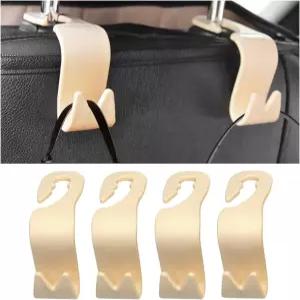 샌드프렌 카시트 헤드레스트 후크 핸드백 식료품용 4PCS 차량 시트 백 수납 행거 자동차 인테리어 조직