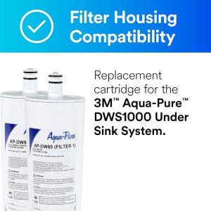 3M 아쿠아 퓨어 DW8090 언더 싱크 교체용 필터 워터 AP-DWS1000용 AP-DW80/90,