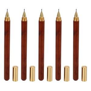 YUECOM 5PCS 브라운 세트 마킹 스크라이버 각인 나이프 도구 에칭 스크라이빙 우드