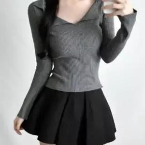 카라 V넥 골지니트 4color SL-1004868