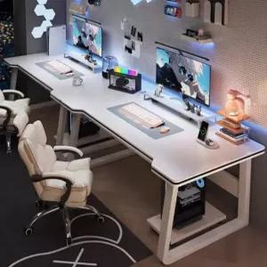 2인용컴퓨터책상 더블 게이밍용 서재 커플석 피시방 학생 테이블 일반책상