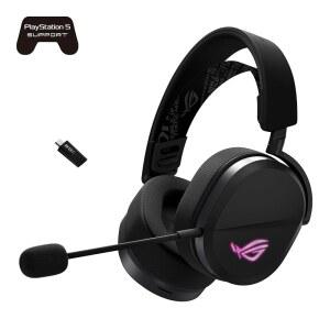탈착식 마이크 U2013 트라이 모드(BT, 2.4GHZ, USB-C) 티타늄 70시간 모바일용 블랙 PC, - 도금 50MM 경량, 드라이버, 배터리, ASUS ROG 무선 인체공학적, PS4, 펠타 게이밍 헤드셋 스위치, PS5,