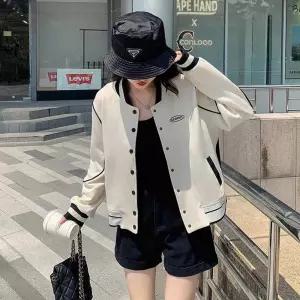 여자 대학생 캠퍼스 룩 봄 가을 야구 항공 점퍼 코디