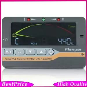 플랜저 FMT-206RC 3-in-1 비트 튜너 휴대용 기타 다기능 현악기 메트로놈6.35mm 픽업 클립 포함