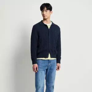 [백화점 정품] 빈폴 25SS [SS26]케이블 칼라넥 가디건 카디건 - 네이비 :BC615AC13R