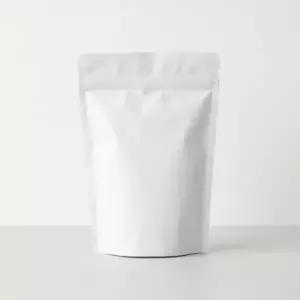 소프트팩 무광 화이트 지퍼스탠드 원두 커피 소분 봉투 500g (100매)