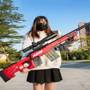 서바이벌 탄피배출 특공대 awm 에땁 너프건 소프트 에어소프트건 자동 젤리탄