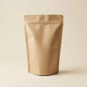 소프트팩 크라프트 지퍼스탠드 원두 커피 소분 봉투 1kg (100매)