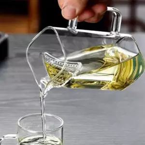 거름망 일체형 내열유리 차포트 숙우 400ML