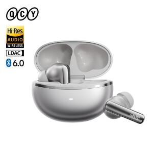 QCY HT18 MeloBuds N70 무선 이어버드 블루투스 6.0 하이 레졸루션 LDAC 이어폰 적응형 ANC 듀얼 드라이버